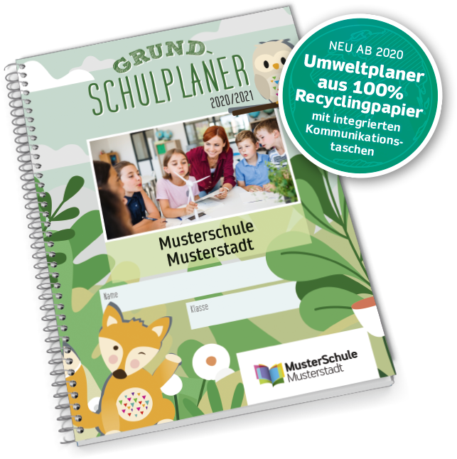 Umweltplaner aus 100% Recyclingpapier